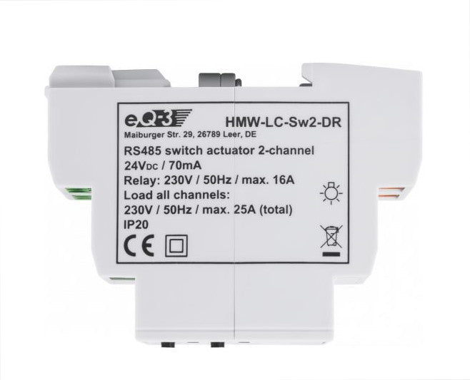 Homematic Wired RS485 Schaltaktor 2-fach | eQ-3 | HMW-LC-Sw2-DR