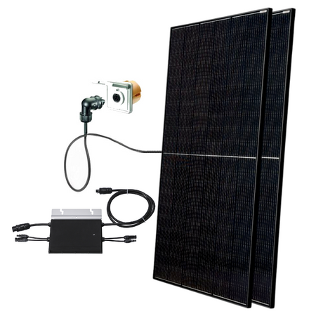 Balkonkraftwerk 800 W Photovoltaikanlage Ziegeldach | klimaworld.com