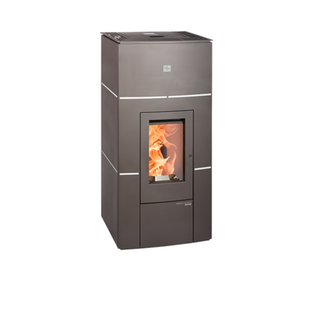 Pelletofen HSP 6 HELENA-RLU 465.32, perl-anthrazit, weiss 8kW