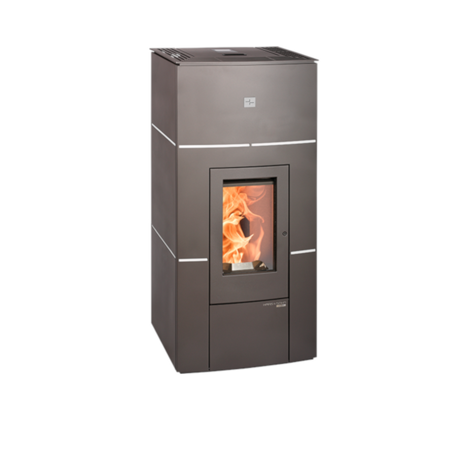 Pelletofen HSP 6 HELENA-RLU 465.32, perl-anthrazit, weiss 8kW