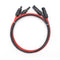 ALT:vorgefertigtes Solar-Verlängerungskabel | Rot/Schwarz + Stecker | 2m