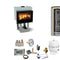 La Nordica Focolare 80 IdroCrystal DSA wasserführend Hygieneset 15,4kW