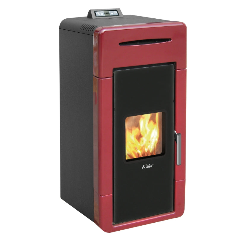 KALOR Pelletofen Idro Alice 32 Bordeauxrot | klimaworld.com