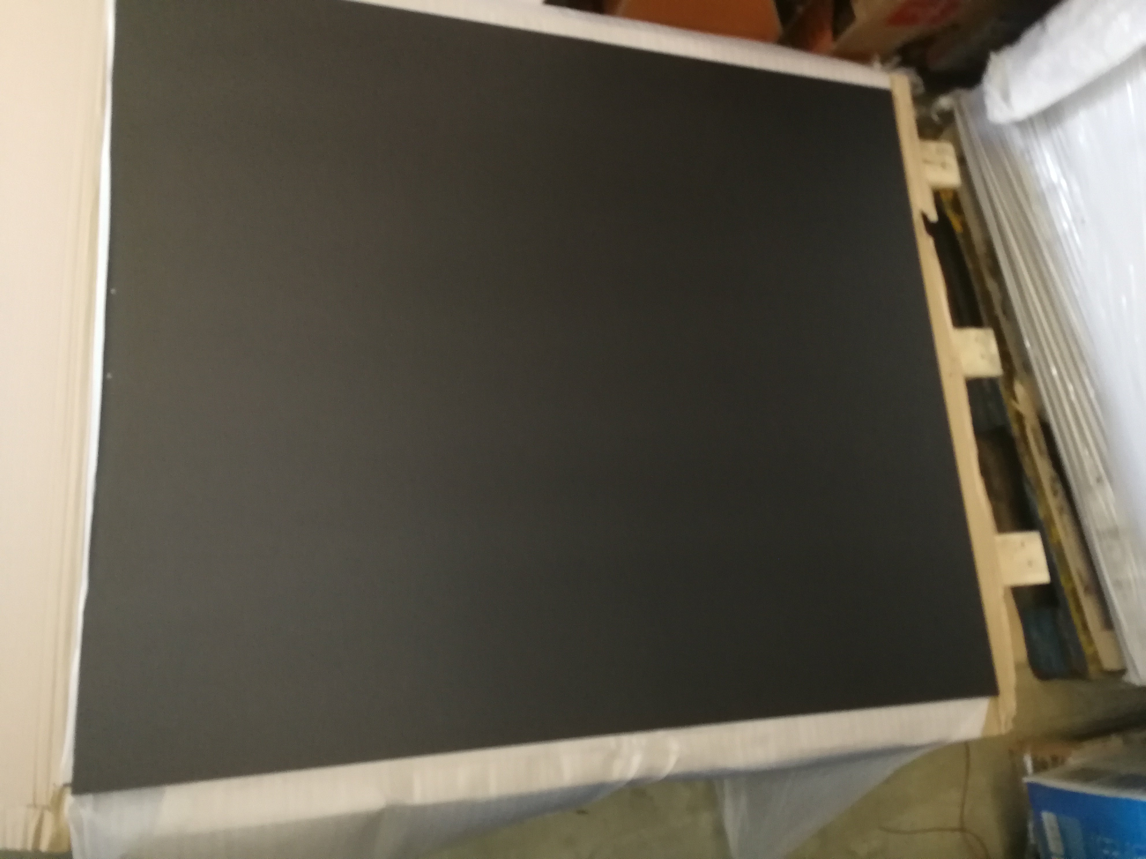 Bodenplatte Funkenschutzplatten rechteckig schwarz 120x100cm | B-Ware