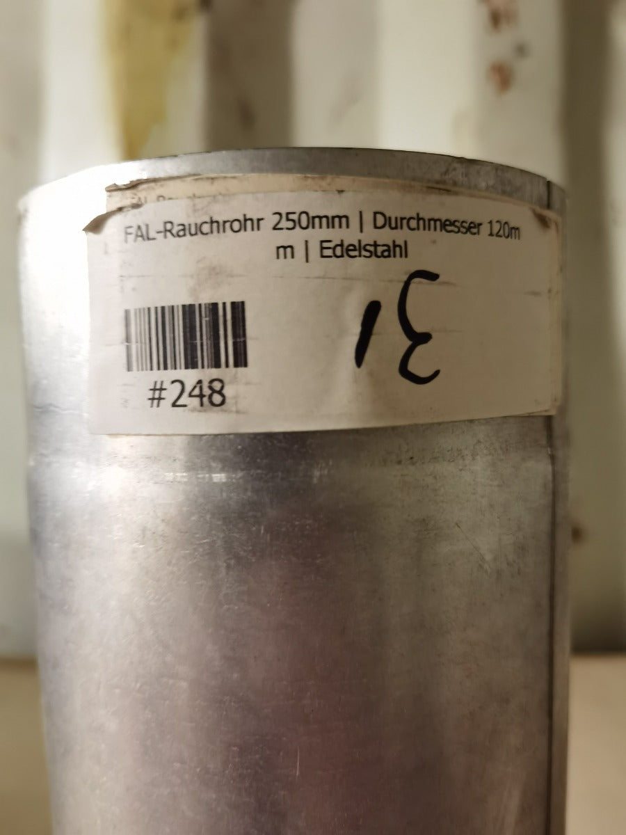 #FAL-Rauchrohr 250mm | Durchmesser 120mm | Edelstahl