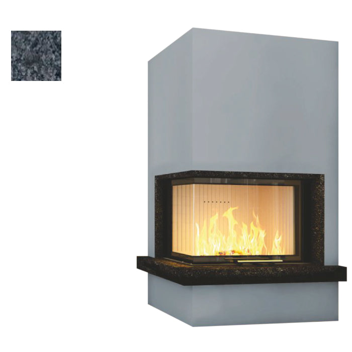 Hajduk Kaminbausatz Imperial Extra mit breitem Untersims| Steel Grey| Klimaworld.com