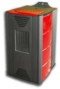 ThermoFlux Pelletofen Interio 14 rot | Klimaworld.com