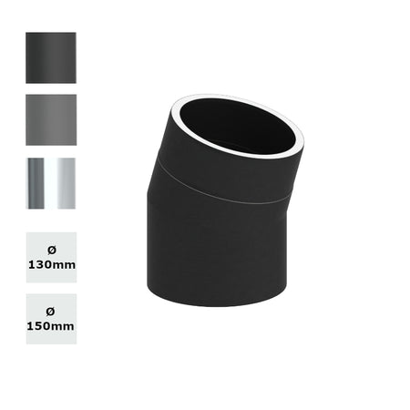 Jeremias Ofenrohr Winkel 15° ohne Tür 