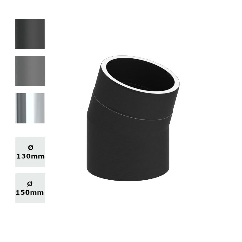 Jeremias Ofenrohr Winkel 15° ohne Tür 