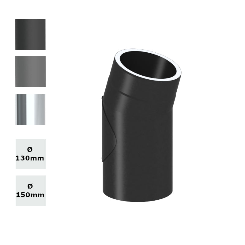 Jeremias Ofenrohr Winkel 15° mit Tür