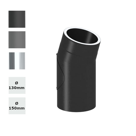 Jeremias Ofenrohr Winkel 15° mit Tür