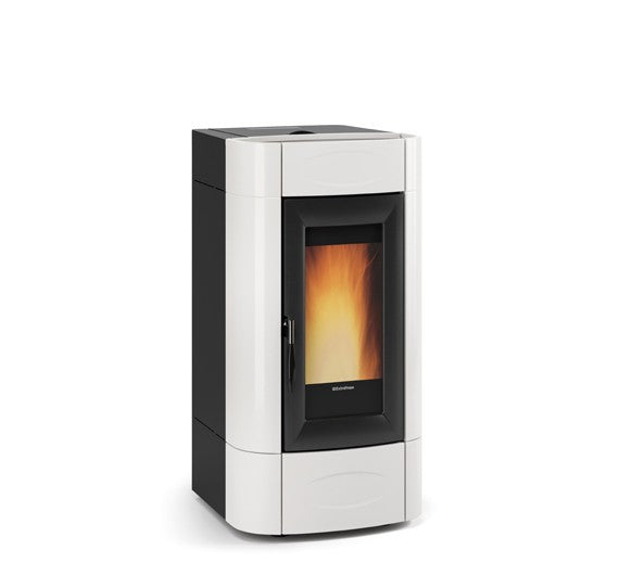 Extraflame Pelletofen Isidora Idro H in weiß