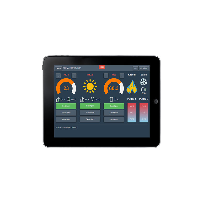 Darstellung auf Tablet