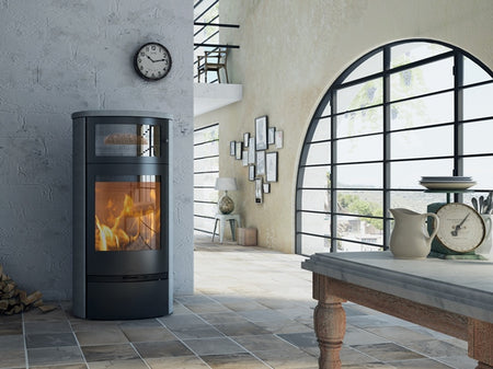 Warmluftkaminofen Lotus Jubilee 35 mit Warmhaltefach 7kW Spe