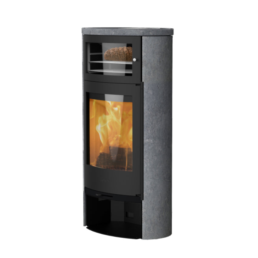 Lotus Kaminofen Jubilee 35S mit Warmhaltefach , ohne Holzfachtür