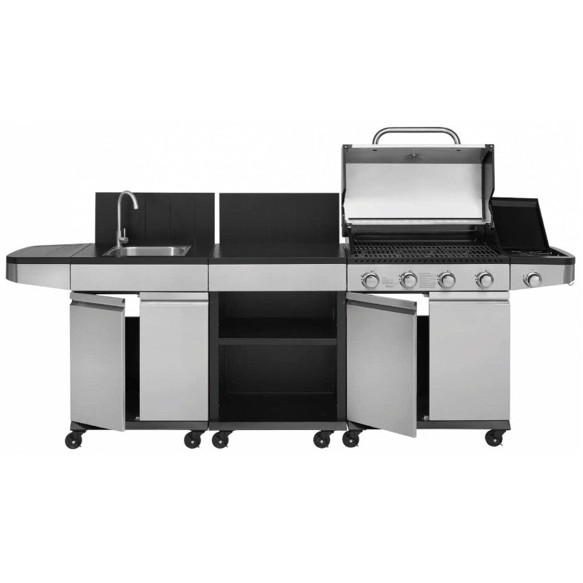 JUSTUS | Juno | Gasgrill mit Unterschrank | 4 x 3,0 kW + 1 x 2,5 kW