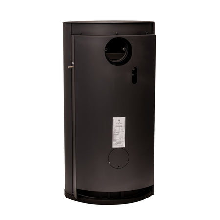 Justus Kaminofen Island Aqua in Stahl Schwarz | klimaworld.com