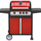 JUSTUS | Genius | Gasgrill mit Unterschrank | 3 x 3,0 kW + 1 x 2,5 kW