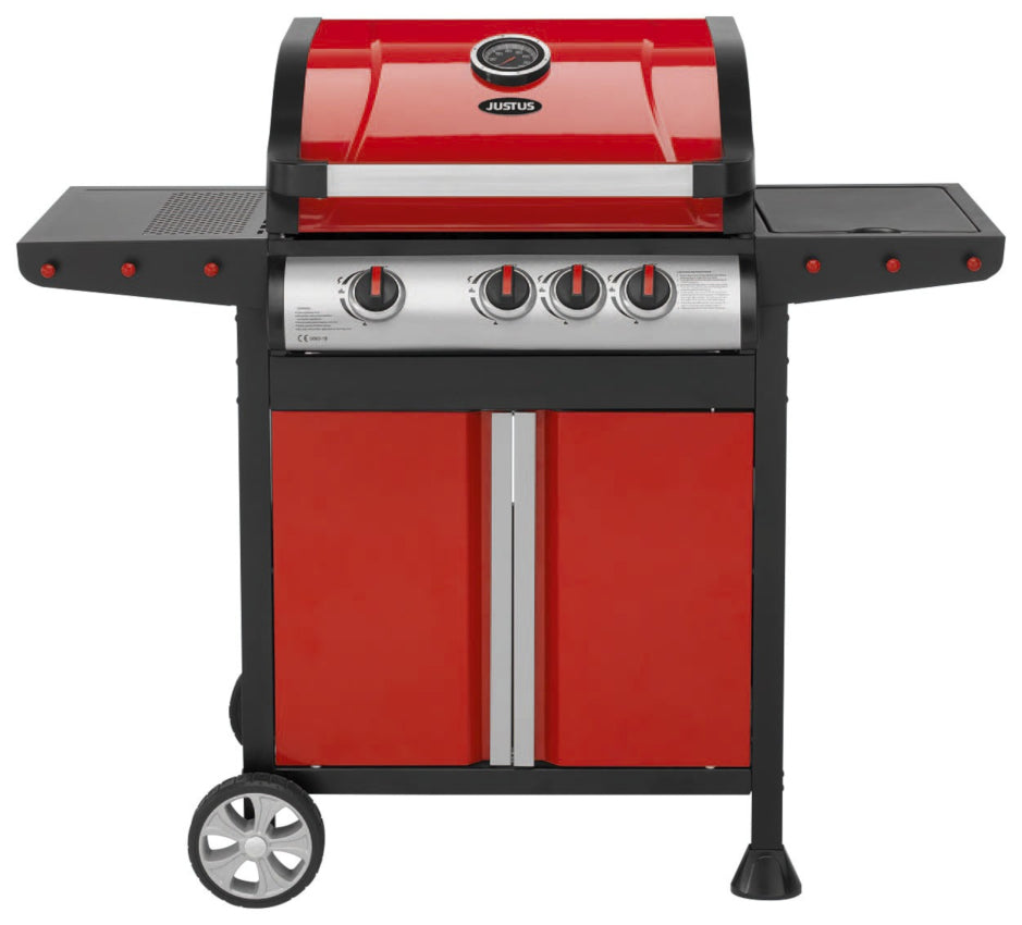 JUSTUS | Genius | Gasgrill mit Unterschrank | 3 x 3,0 kW + 1 x 2,5 kW