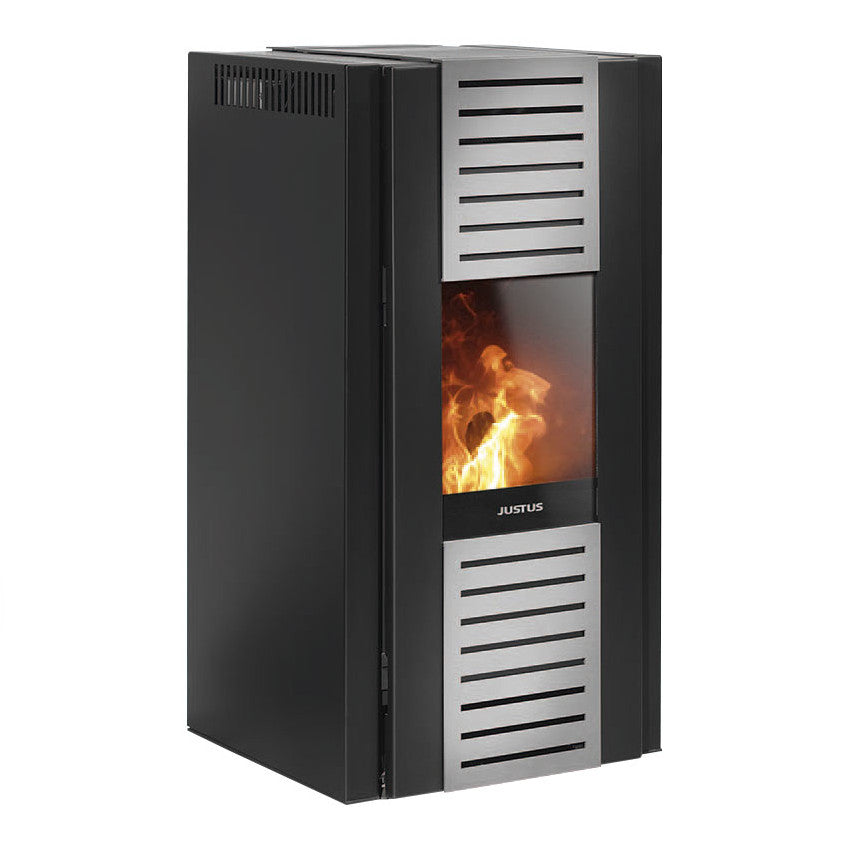 Justus Pelletofen Sirkos 2.0 Stahl Schwarz