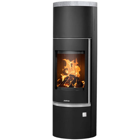 Faro W+2.0 - Stahl Schwarz mit Abdeckplatte Speckstein