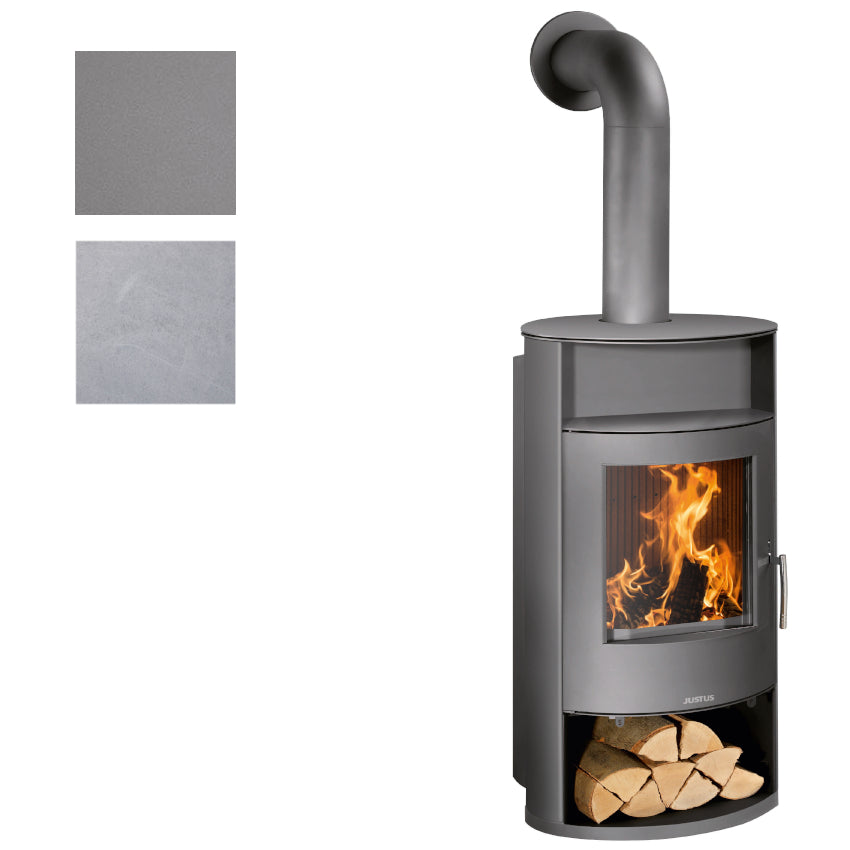 Justus Kaminofen Island Aqua Farbwahl | klimaworld.com