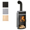 Justus | Kaminofen | Island Aqua | 10 kW | Farbwahl Schwarz