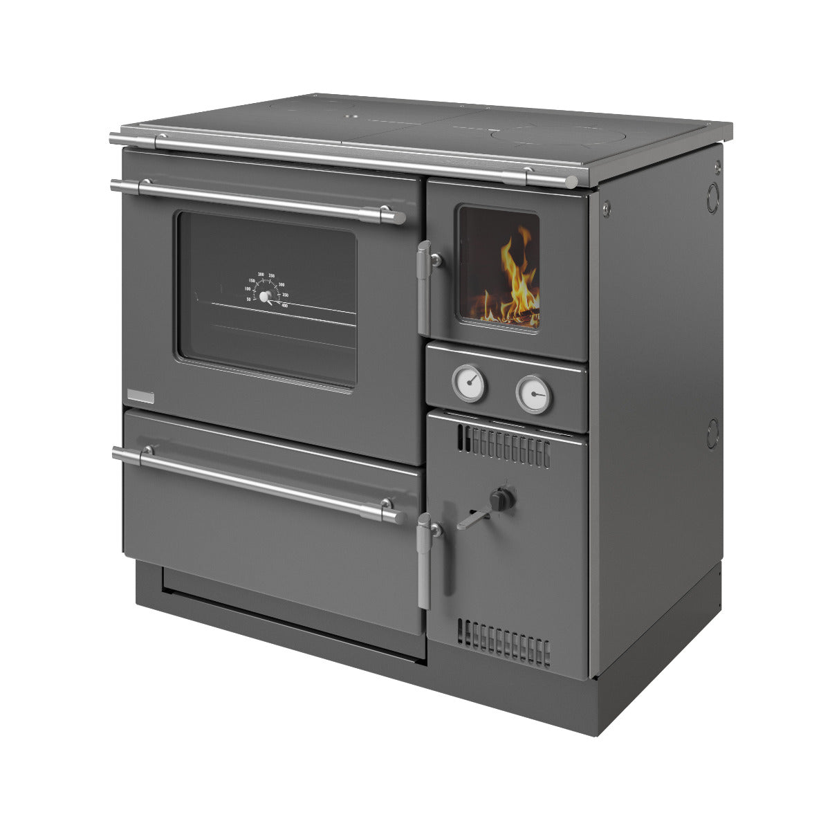 Wamsler wasserführender Küchenofen K 148 F anthrazit links | Klimaworld.com