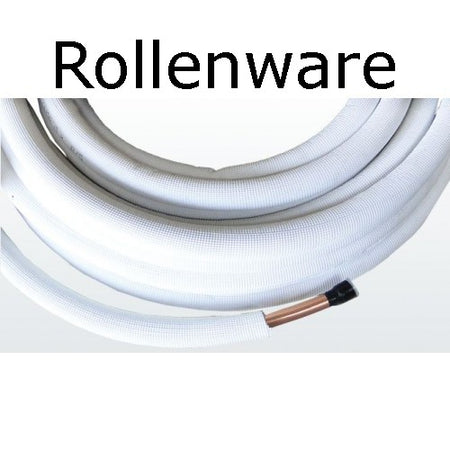 Kältemittelleitung Isoliert Klimarohr Doppelrohr 5 meter Rolle 1/4 1/2 Zoll