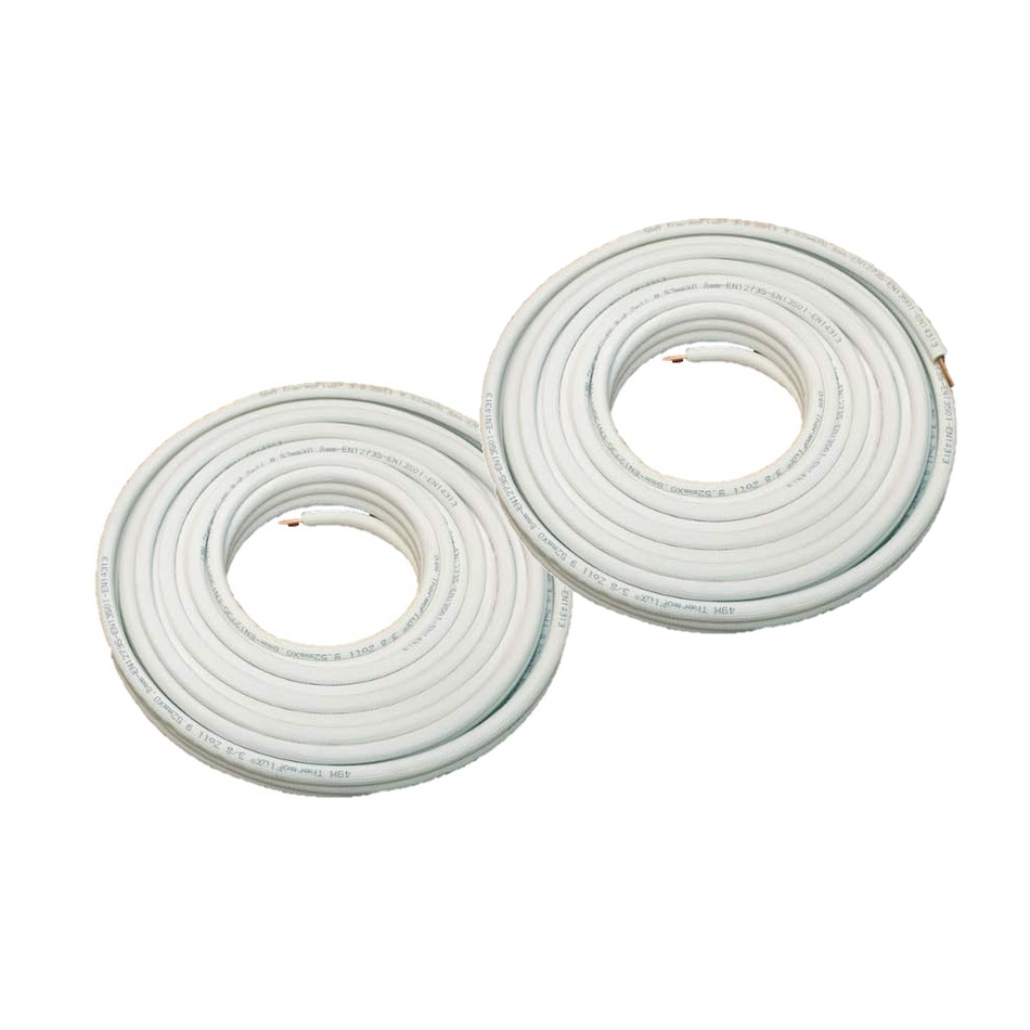 Kaeltemittelleitung isoliert Klimarohr Doppelrohrleitung 3/8 x 5/8 Zoll | ungeboerdelt | www.klimaworld.com