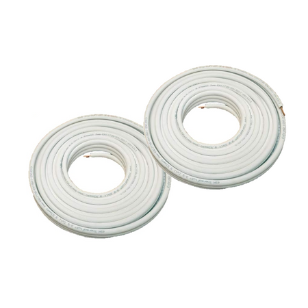 Kaeltemittelleitung isoliertes Kupferrohr | Meterware | 1/4 x 1/2'' | ungeboerdelt | www.klimaworld.com