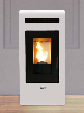 Kalor Pelletkamin Cayenne Martina 7 weiss, Ambiente | klimaworld.com