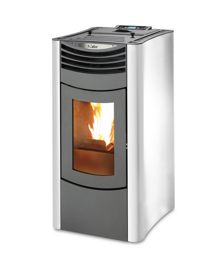KALOR Pelletkaminofen NUX 98 Line Mod. 6, weiss | klimaworld.com