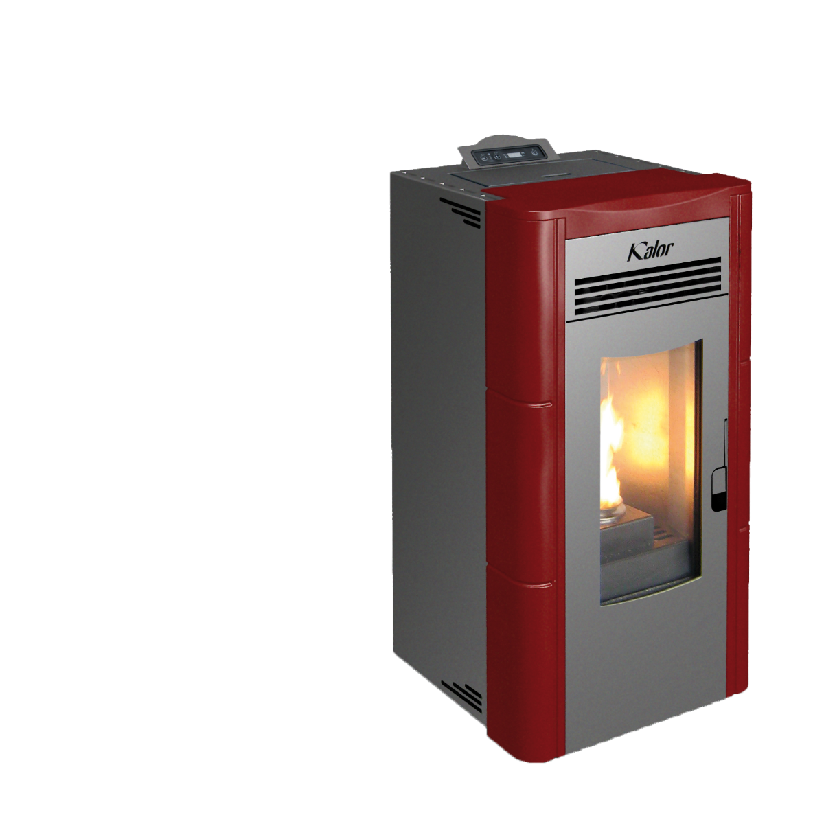 KALOR Pelletofen Michela 12C bordeauxrot | klimaworld.com
