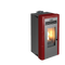 KALOR Pelletkamin | Michela 12C| kanalisierbar | 8,7 kW | Bordeaux