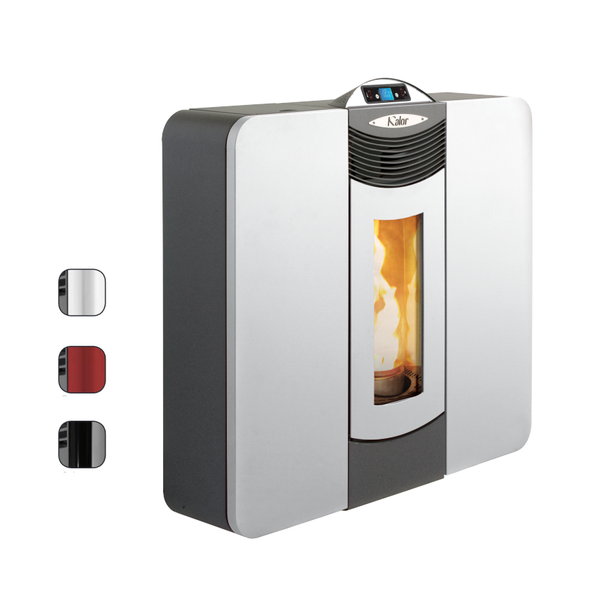 KALOR wasserführender Pelletofen Slim Idro Quadra 16 Farbwahl | klimaworld.com