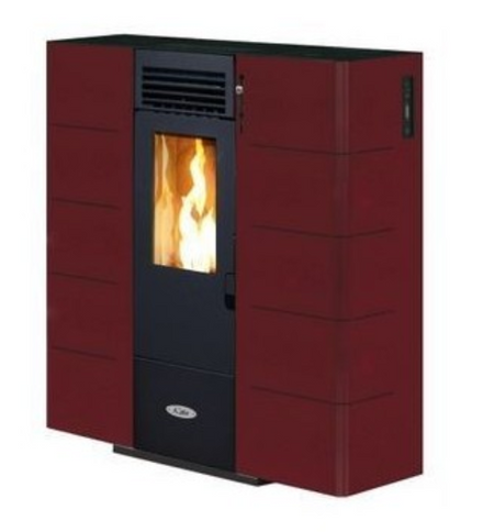 Kalor Pelletkamin Quadra Mod. 6 bordeaux | klimaworld.com