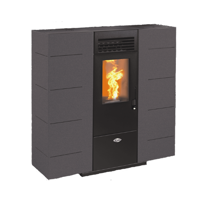 Kalor Pelletkamin Quadra Mod. 6 grau | klimaworld.com