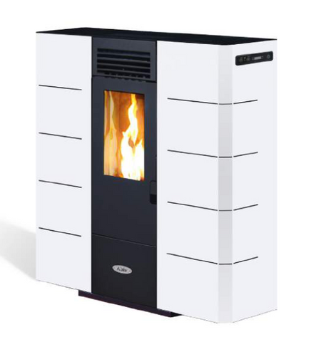 Kalor Pelletkamin Quadra Mod. 6 weiss | klimaworld.com