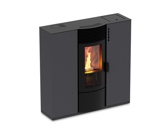 KALOR Pelletkaminofen Quadra Line Mod. 10 grau | klimaworld.com