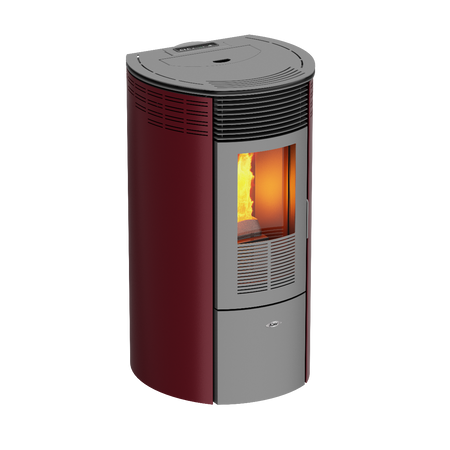 KALOR Pelletofen Redonda Basic Mod 12 bordeaux | klimaworld.com