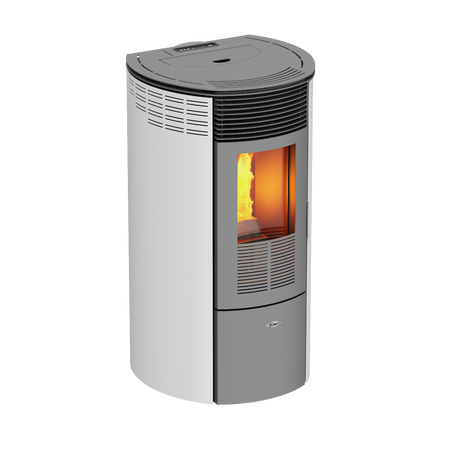 KALOR Pelletofen Redonda Basic 12C weiss | klimaworld.com