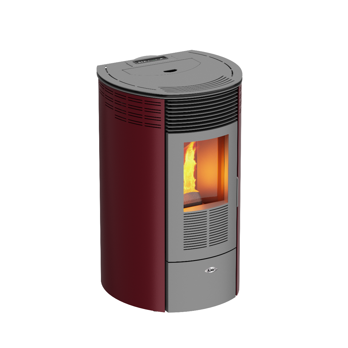 KALOR Pelletofen Redonda Basic Mod 10 bordeaux | klimaworld.com