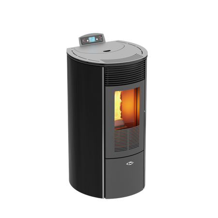 KALOR Pelletofen Redonda Glas 12C schwarz | klimaworld.com