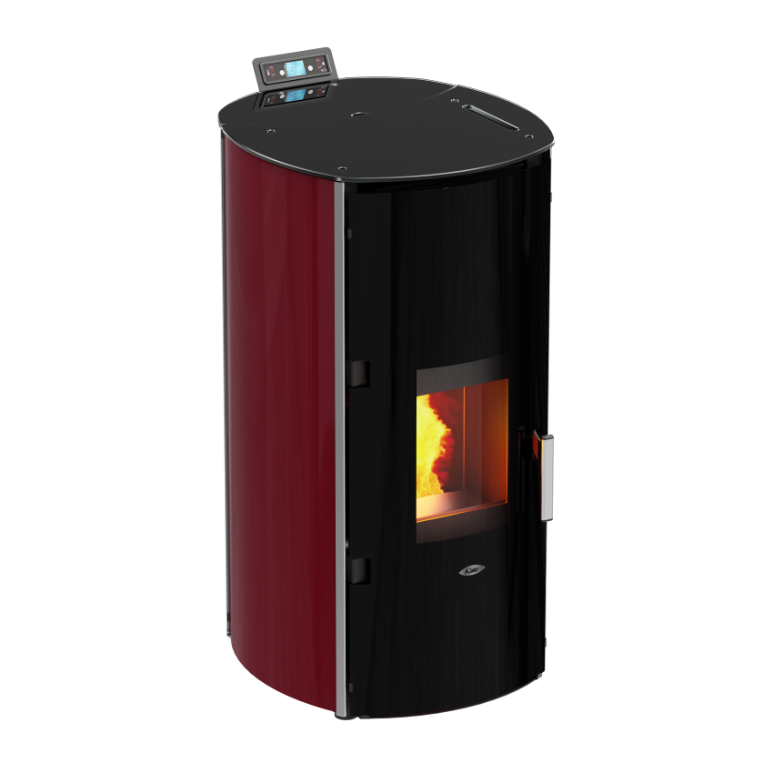 Kalor Redonda Glass Idro wasserführender Pelletkamin | klimaworld.com