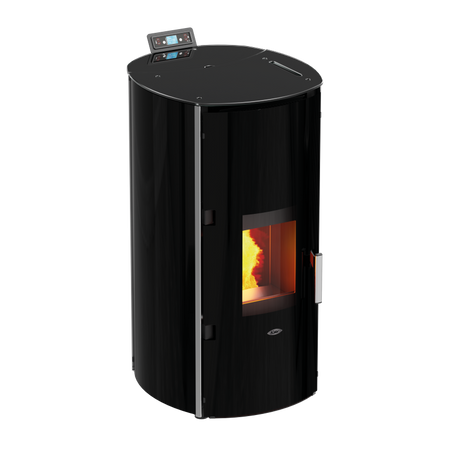 Kalor Redonda Glass Idro Mod 17 Schwarz | klimaworld.com