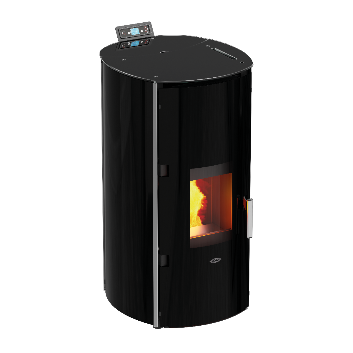 Kalor Redonda Glass Idro wasserführender Pelletkamin | klimaworld.com