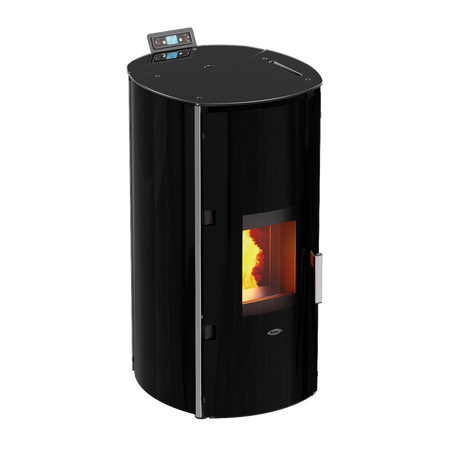 Kalor Redonda Glass Idro wasserführender Pelletkamin | klimaworld.com