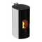 KALOR wasserf. Pelletofen | Redonda Glass Idro |17,1 kW | Weiß