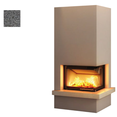 Hajduk Kaminbausatz Imperial Medium mit Steinelement Dark Grey| Klimaworld.com